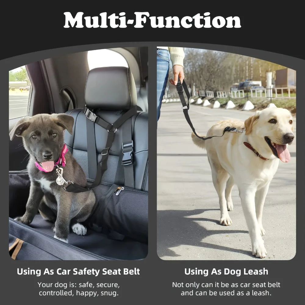 Heavy Duty Durable Retractable Pet Vehicle Car Seat Leash Belt