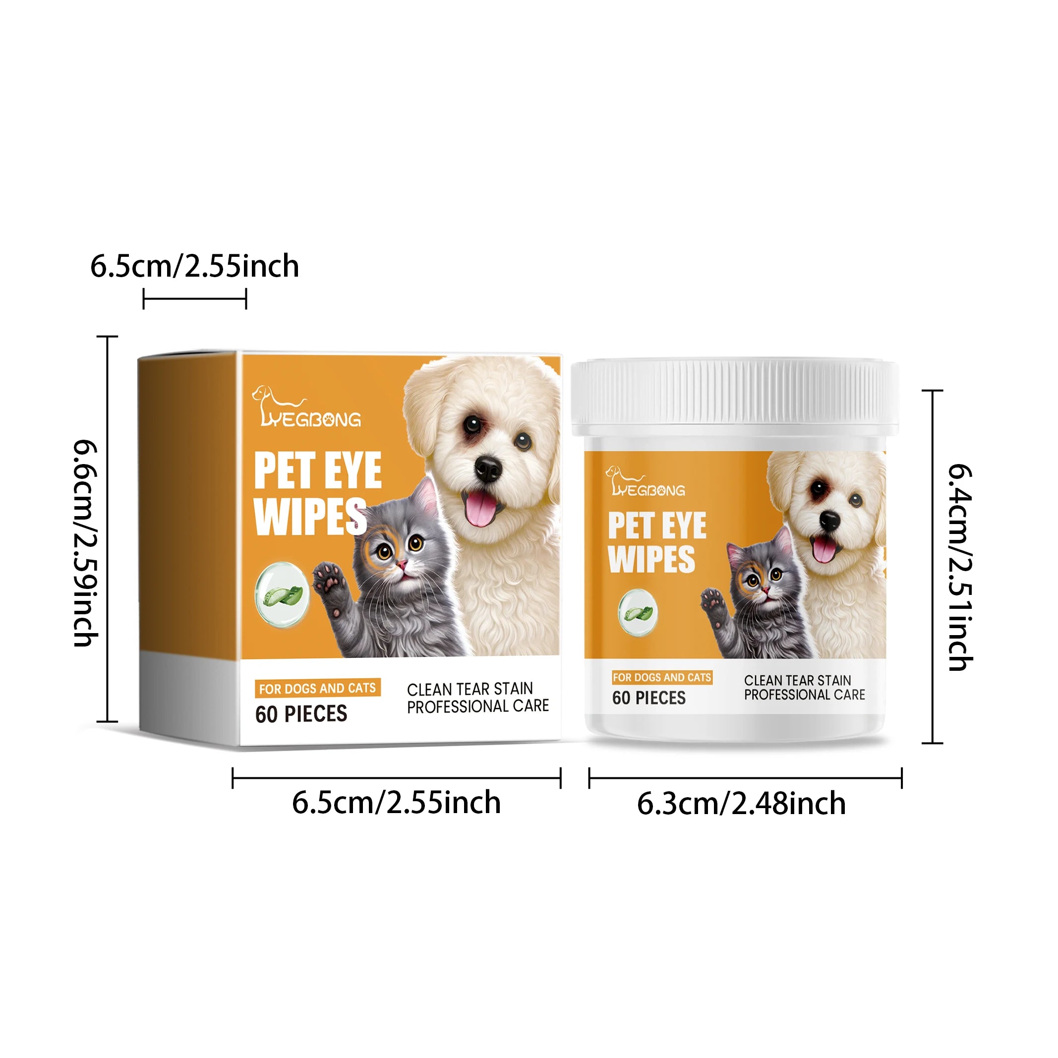 Soft Wet Wipes for Cats and Dogs Eye Cleaning Solution