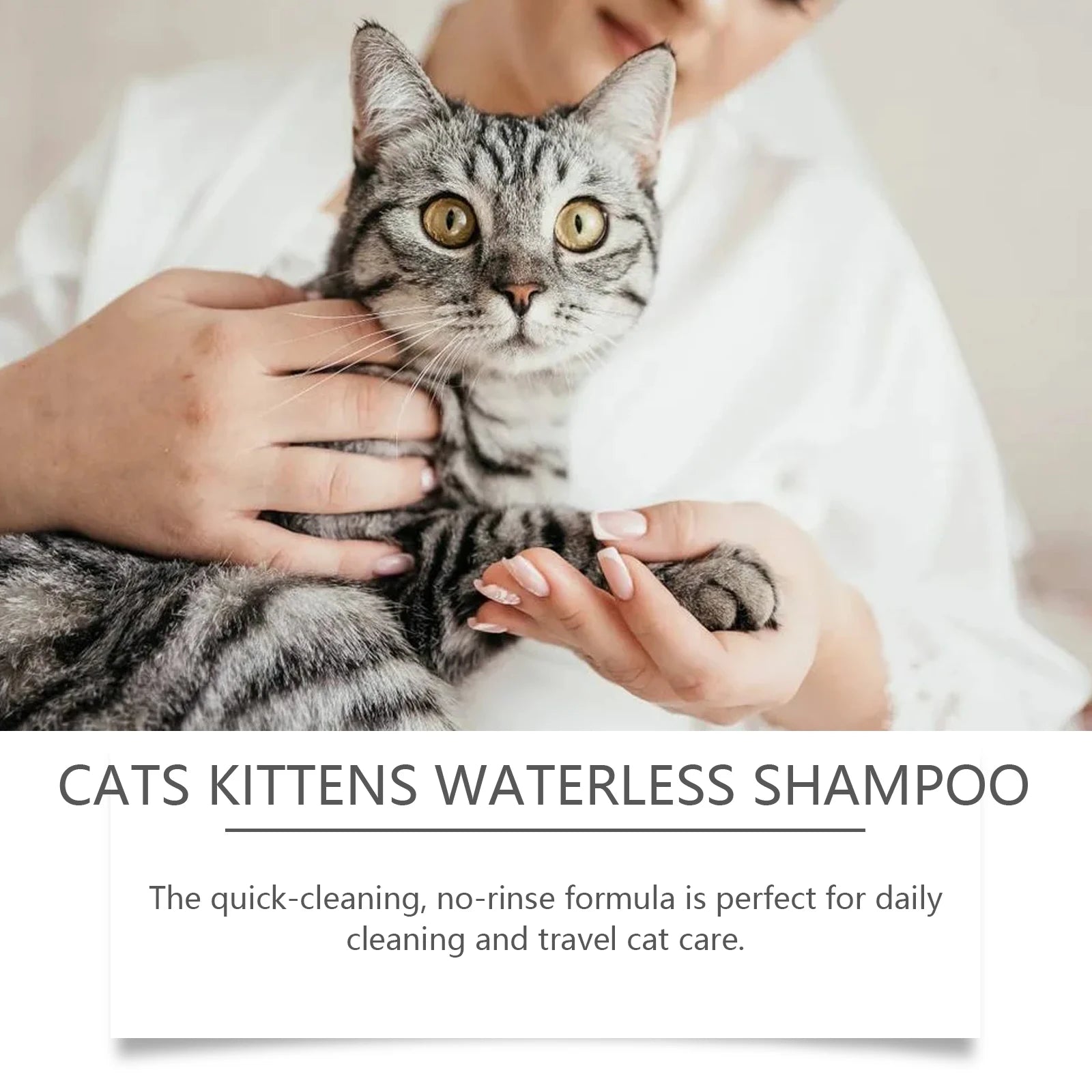 60ml Cat Cleaning Mousse Non-Irritating Gentle Cat Cleaning Foam