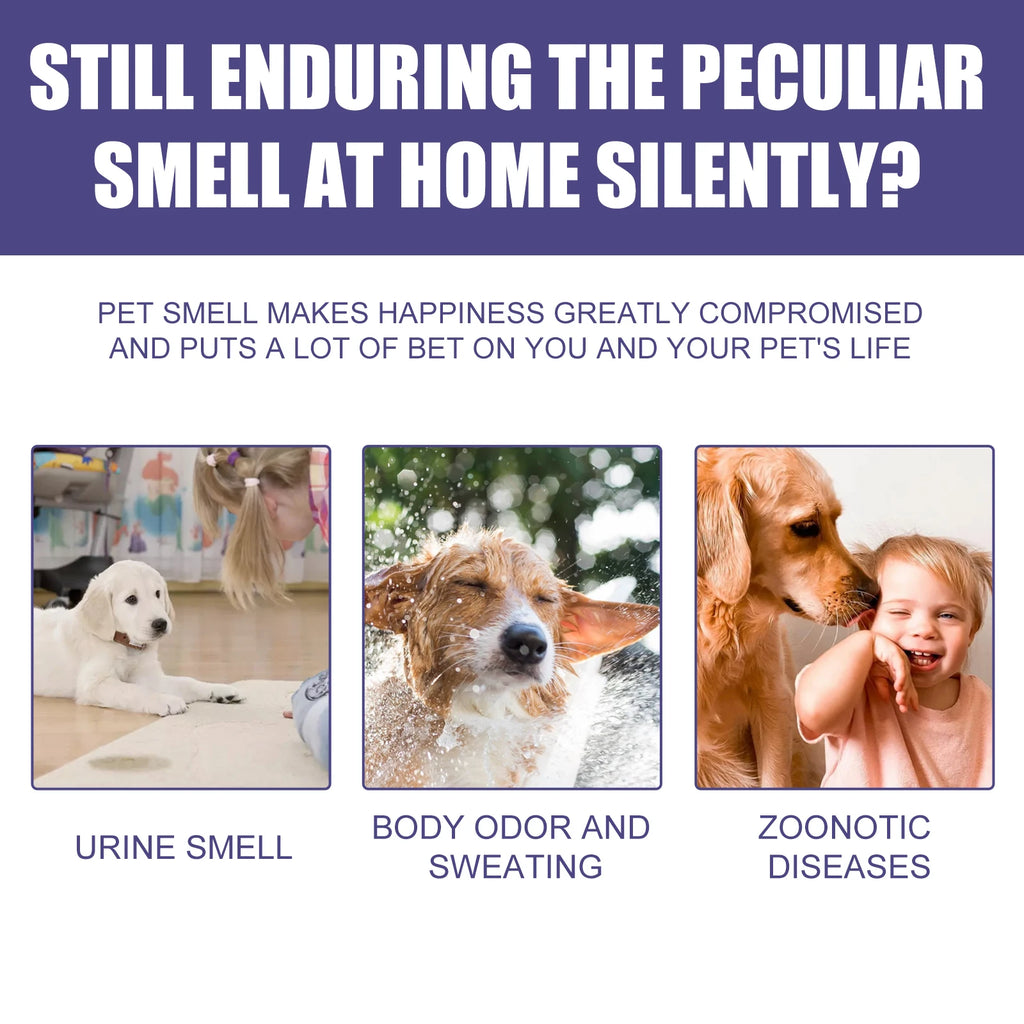 60ml Gentle Plant Ingredients Pet Deodorant Deodorizer Spray