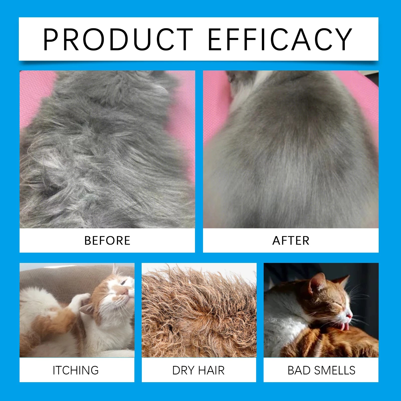 60ml Cat Cleaning Mousse Non-Irritating Gentle Cat Cleaning Foam
