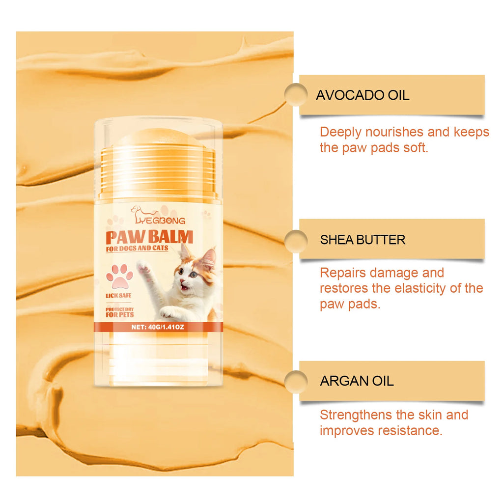 Pet Paw Care Stick Natural Ingredients Prevent Dryness and Cracking