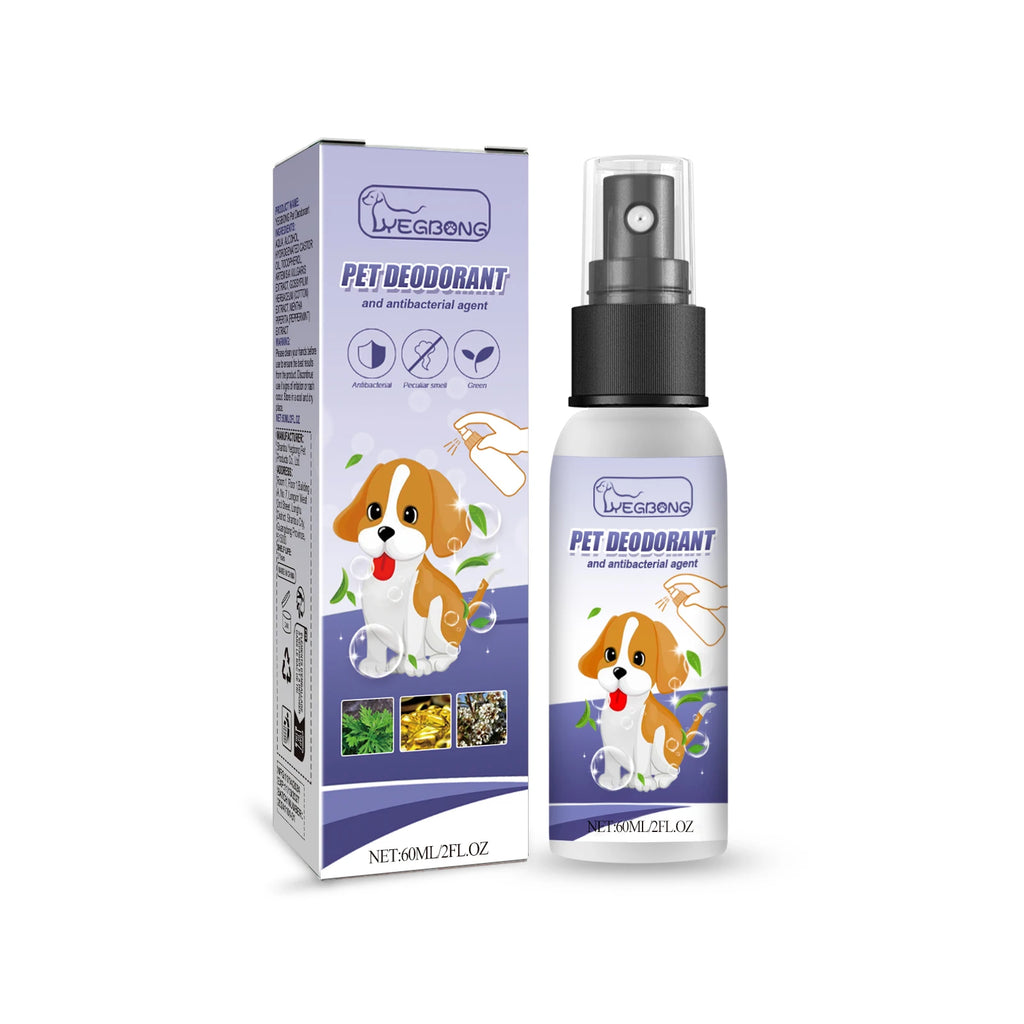 60ml Gentle Plant Ingredients Pet Deodorant Deodorizer Spray