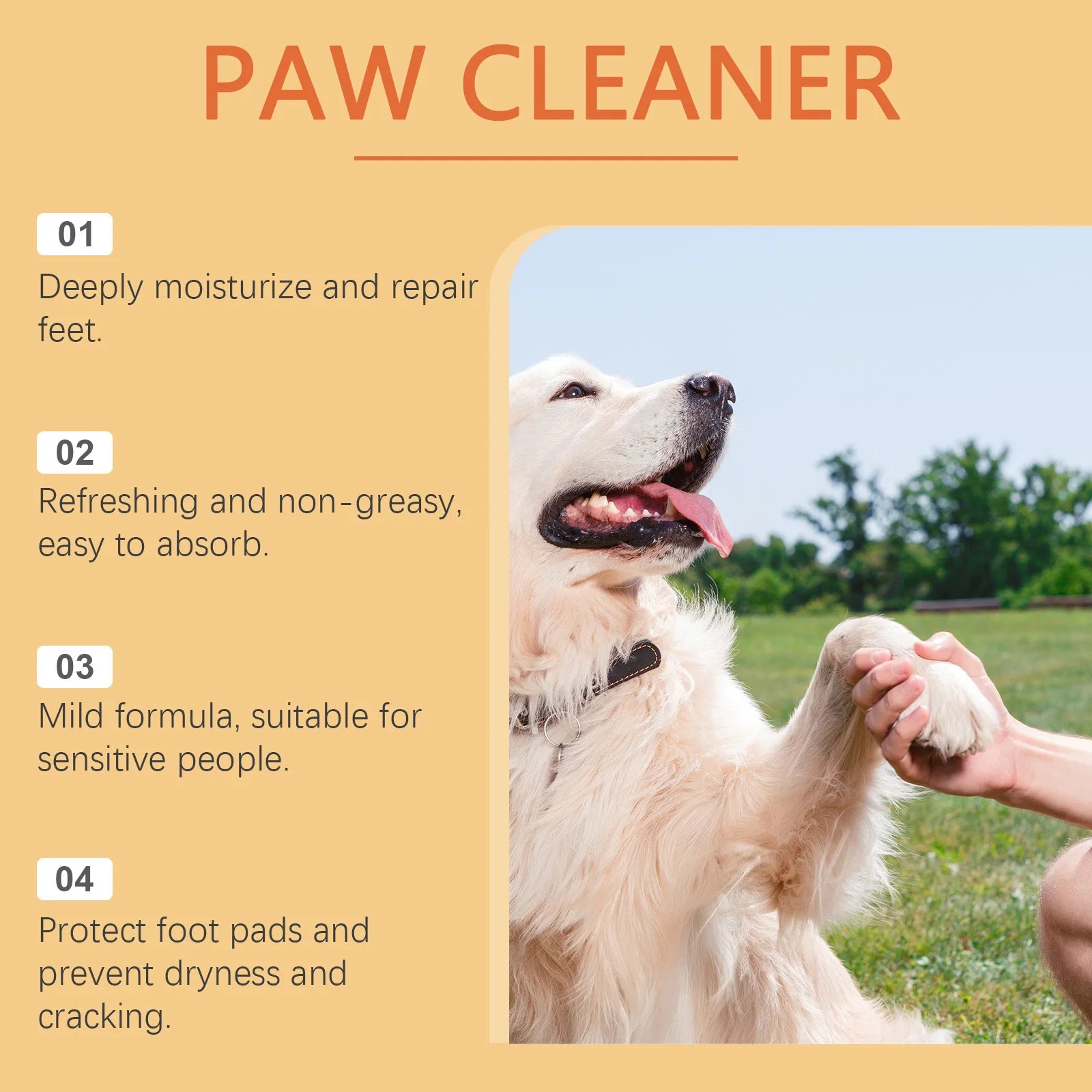 Pet Paw Care Stick Natural Ingredients Prevent Dryness and Cracking