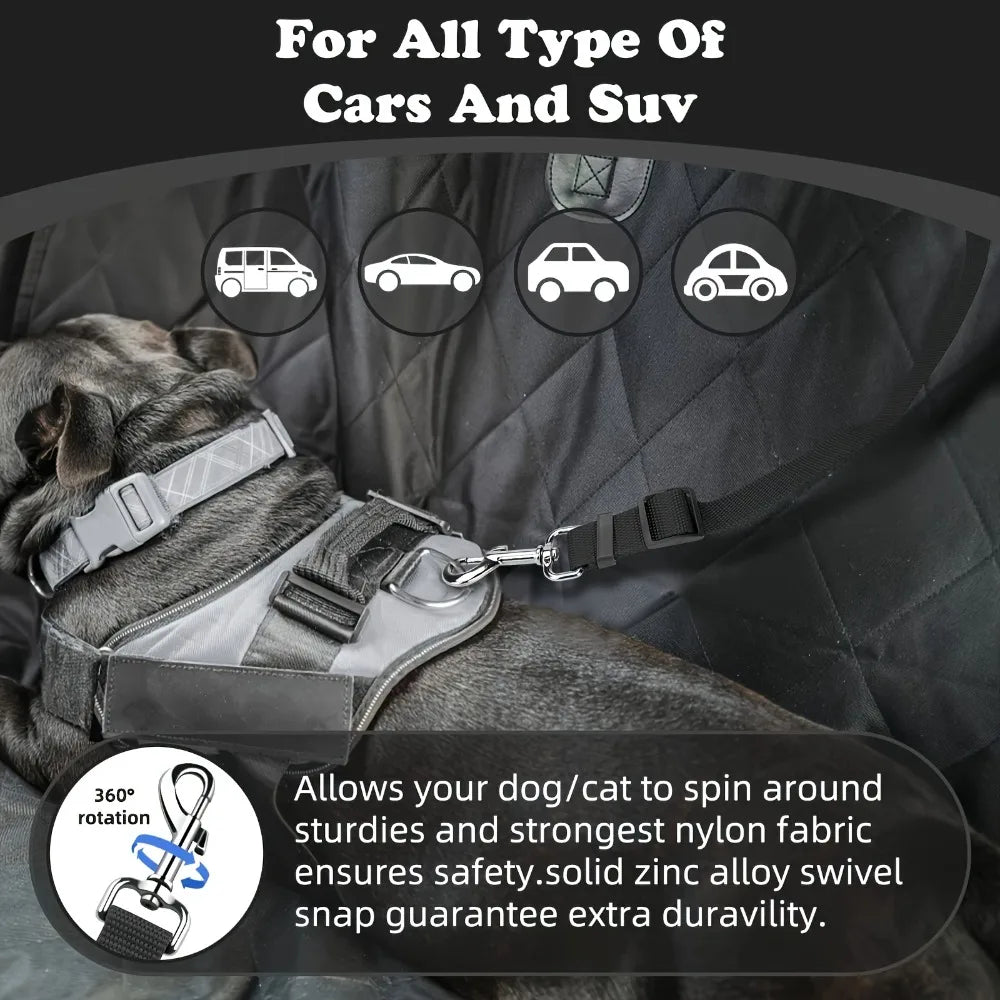 Heavy Duty Durable Retractable Pet Vehicle Car Seat Leash Belt