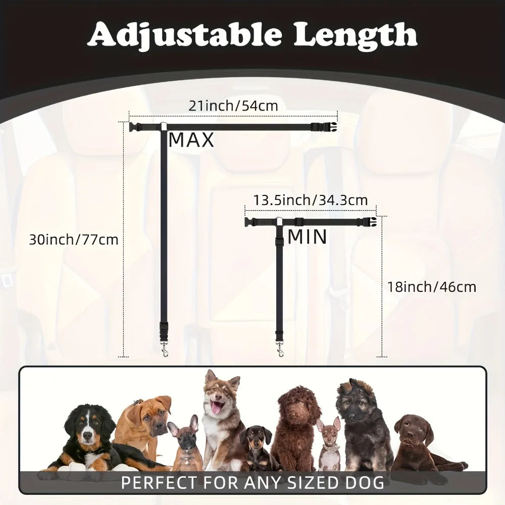 Heavy Duty Durable Retractable Pet Vehicle Car Seat Leash Belt