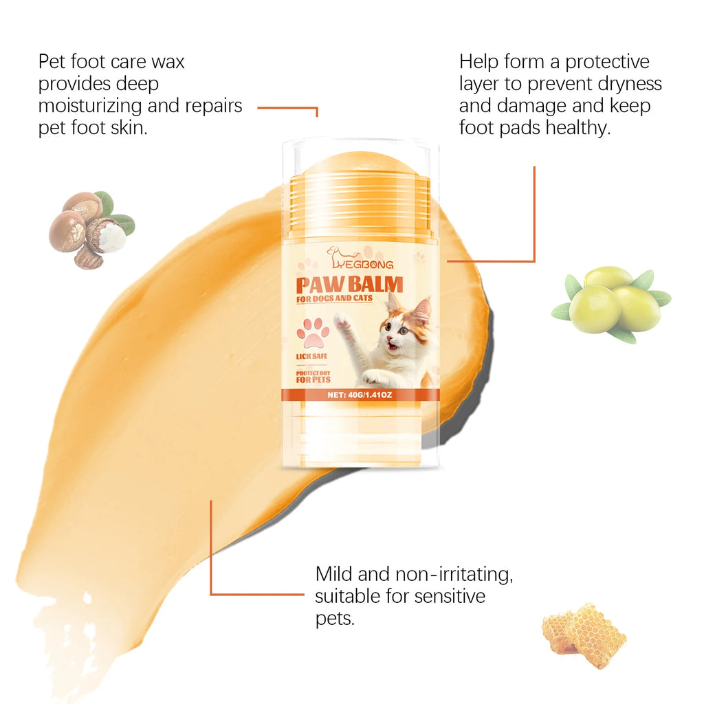 Pet Paw Care Stick Natural Ingredients Prevent Dryness and Cracking