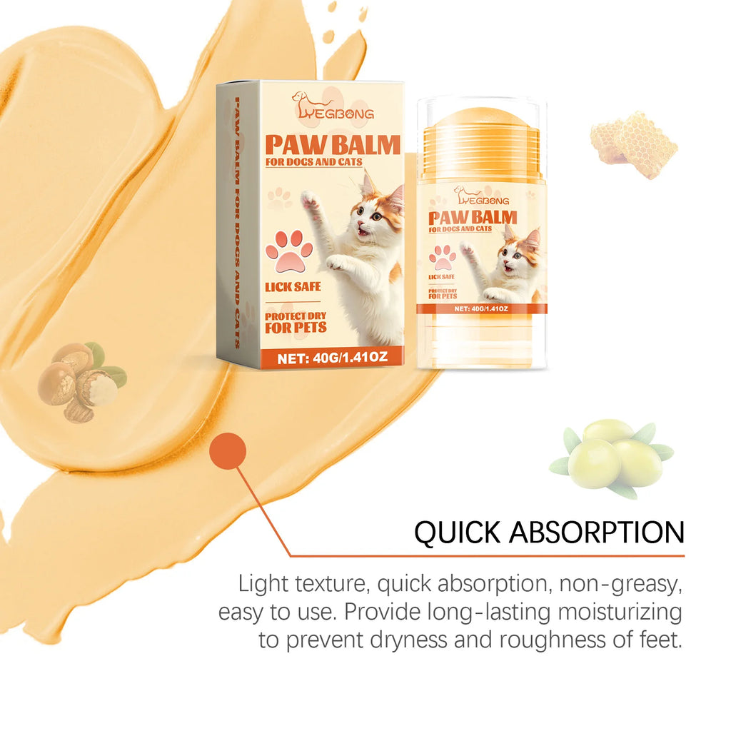 Pet Paw Care Stick Natural Ingredients Prevent Dryness and Cracking