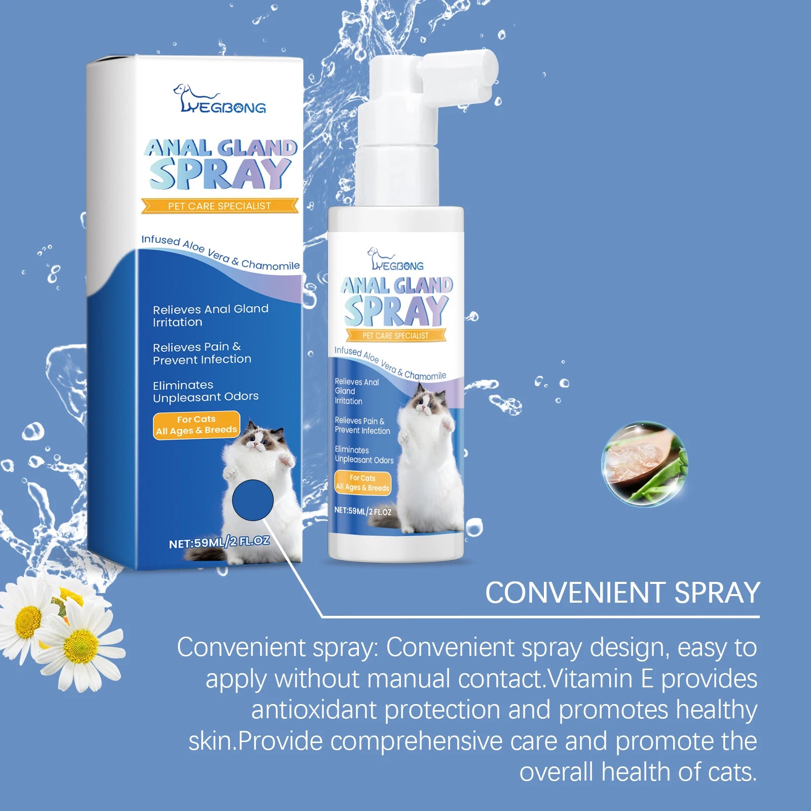 Cat Anal Gland Odor Removal Spray